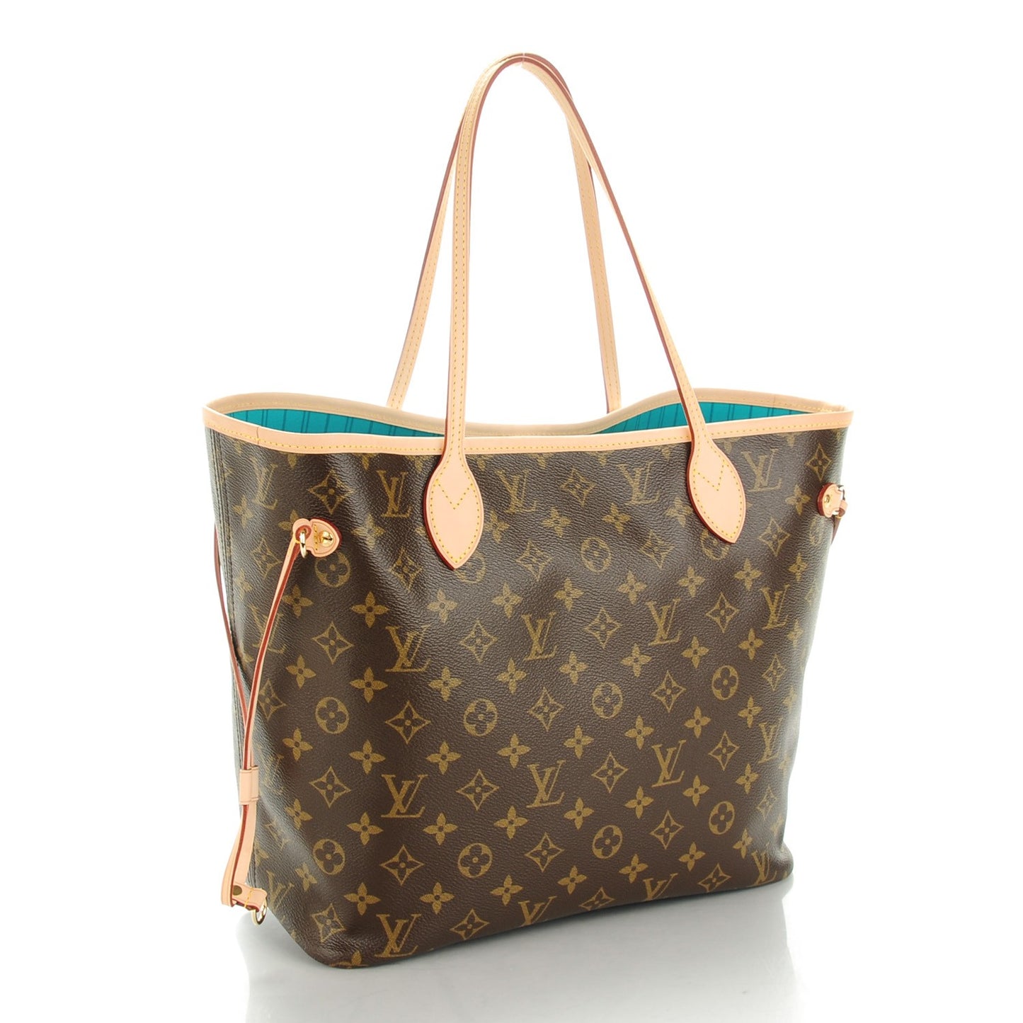 Monogram V Neverfull MM Turquoise