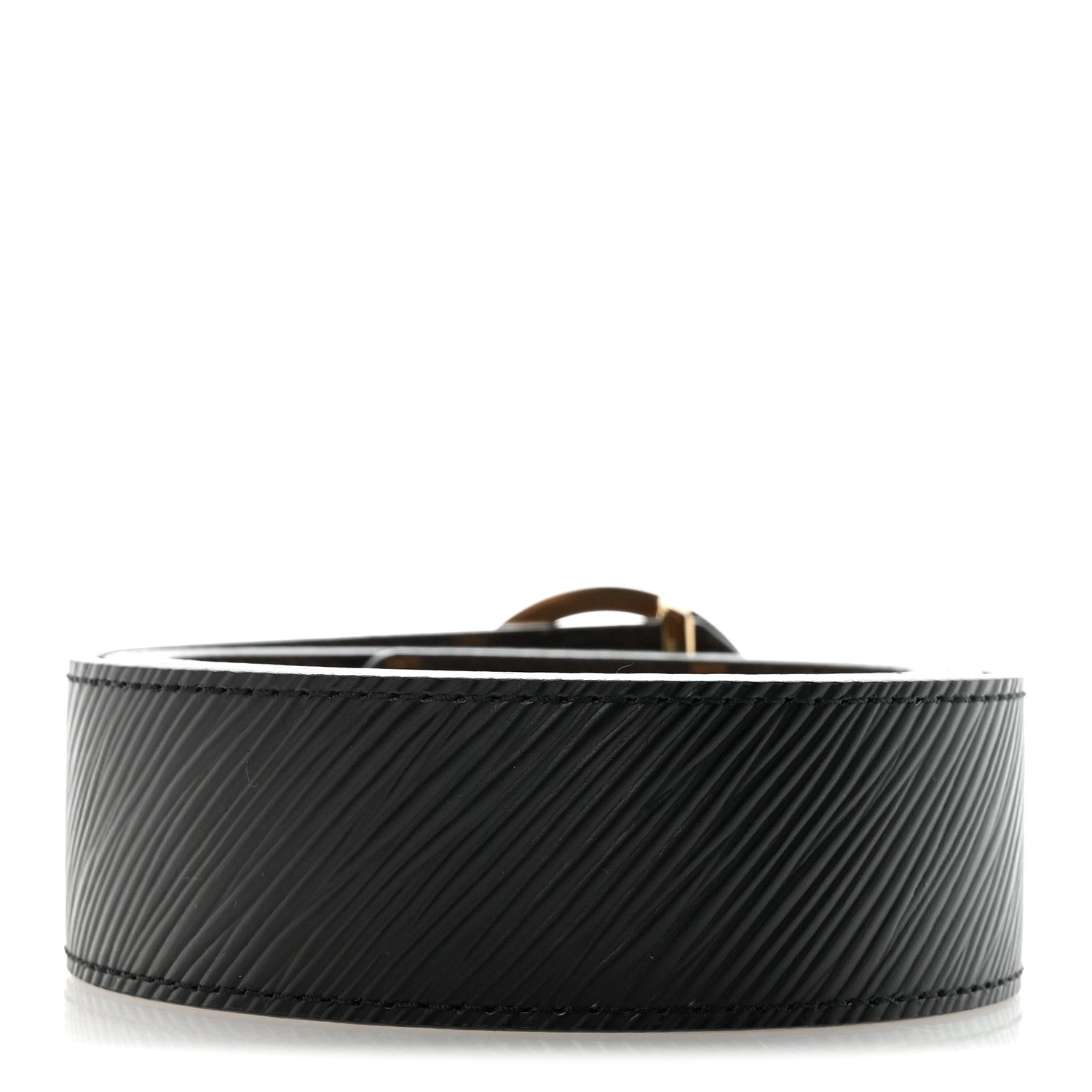 Louis Vuitton Monogram Epi 35mm LV Circle Reversible Belt 80 32 Black 2 of 5