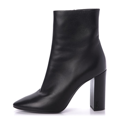 Saint Laurent Nappa Vendome Loulou Ankle Zip Boot 40 Black 1 of 9