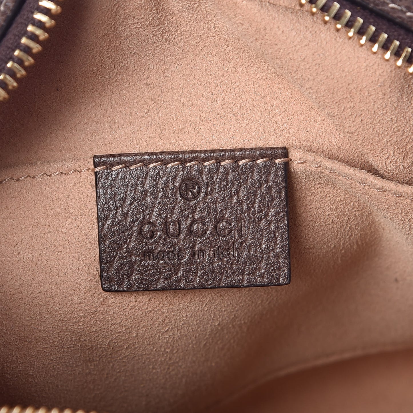 GG Supreme Monogram Web Mini Ophidia Shoulder Bag Brown