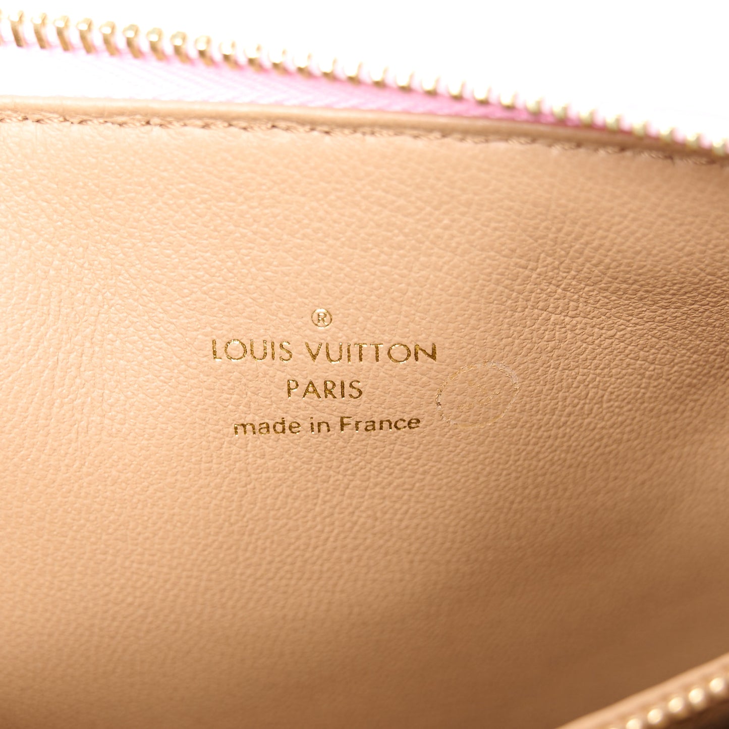 Lambskin Embossed Monogram Coussin PM Rose Bonbon