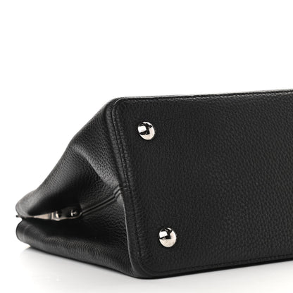 Louis Vuitton Taurillon Ayers Capucines MM Black 8 of 9