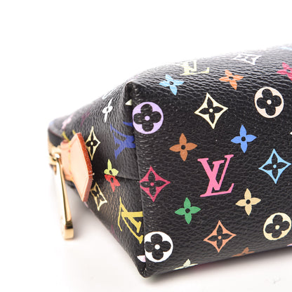 Louis Vuitton Monogram Multicolor Cosmetic Pouch Black Grenade 8 of 9