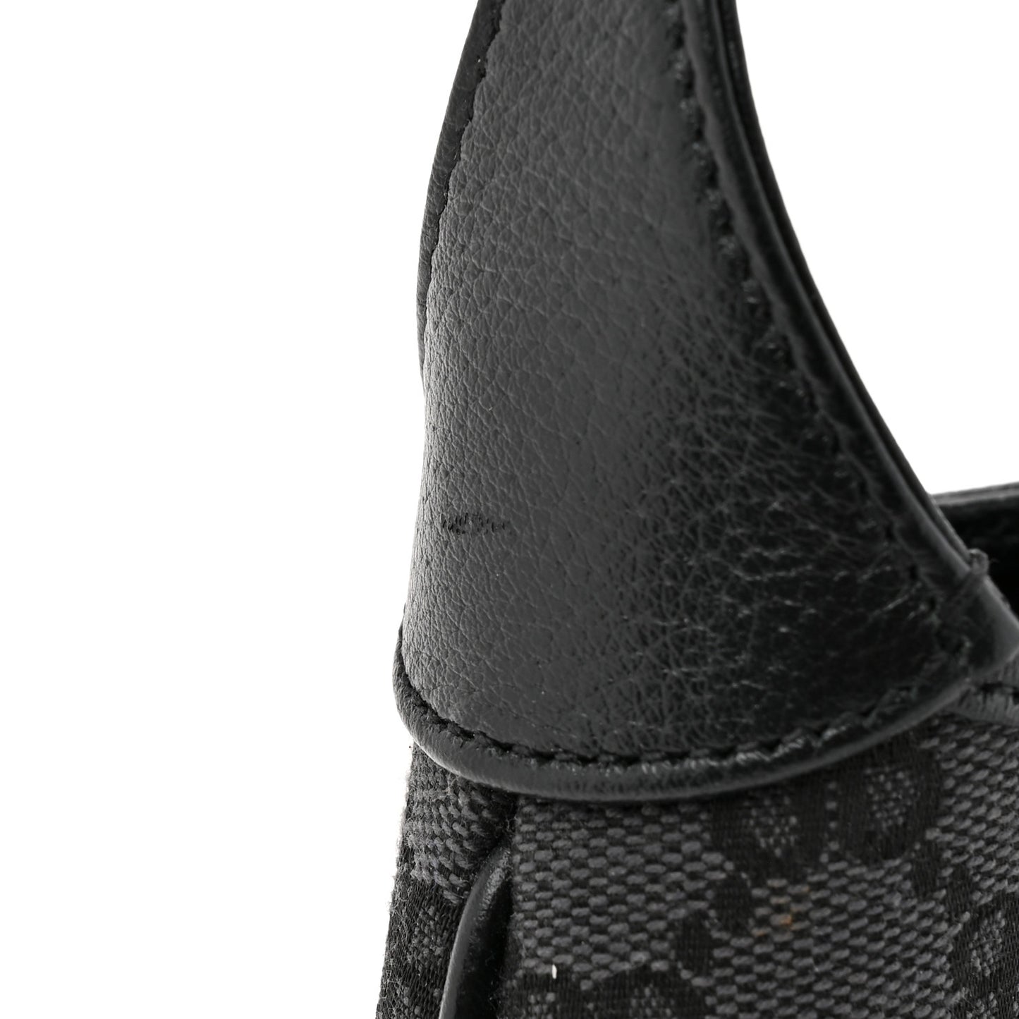 X BALENCIAGA BB Monogram Calfskin Web Mini Jackie 1961 Hobo Black