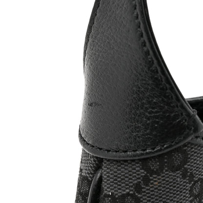 Gucci X BALENCIAGA BB Monogram Calfskin Web Mini Jackie 1961 Hobo Black 12 of 12