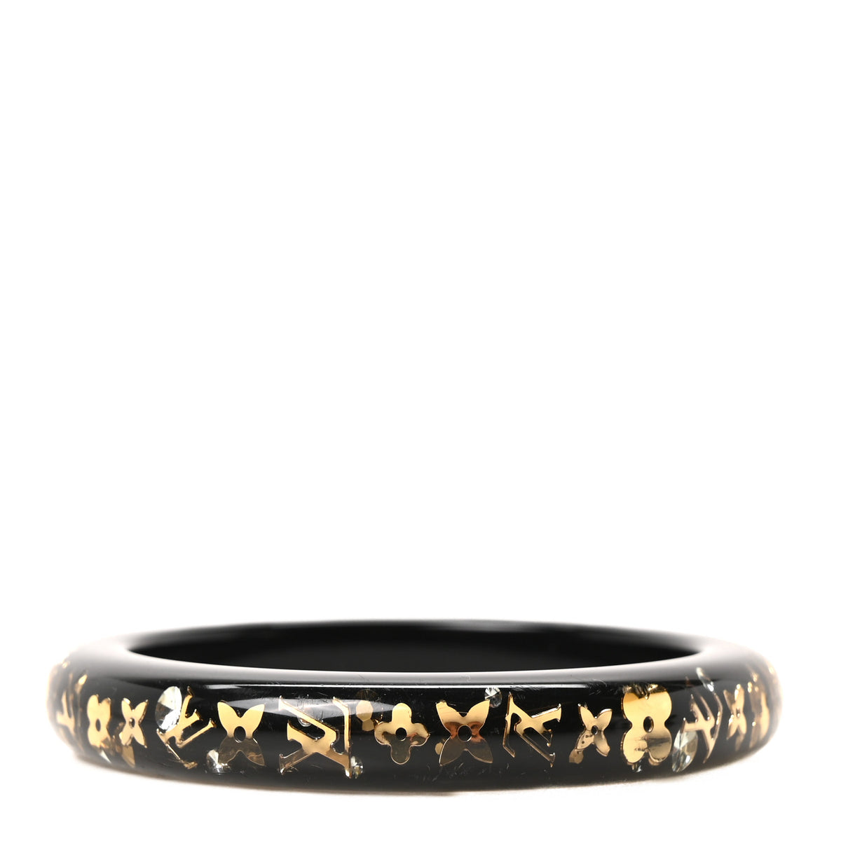 Resin Swarovski Small Inclusion Bracelet Black