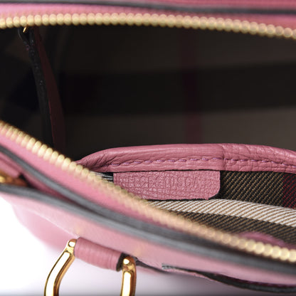 Burberry Derby Calfskin Small Milverton Satchel Mauve Pink 9 of 11