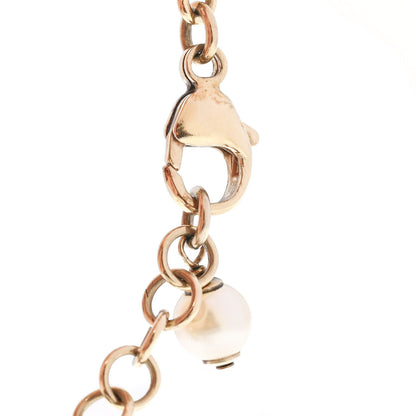 Chanel Pearl Crystal CC Moon Bracelet Gold 4 of 5