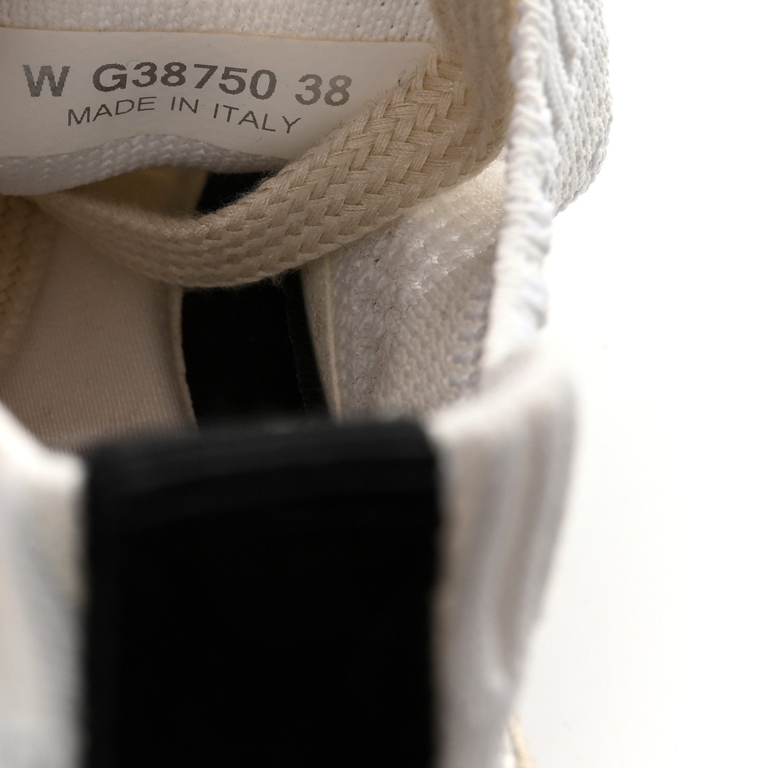Chanel Mesh Suede Fabric Womens CC Sneakers 38 White Ivory Light Beige 9 of 9