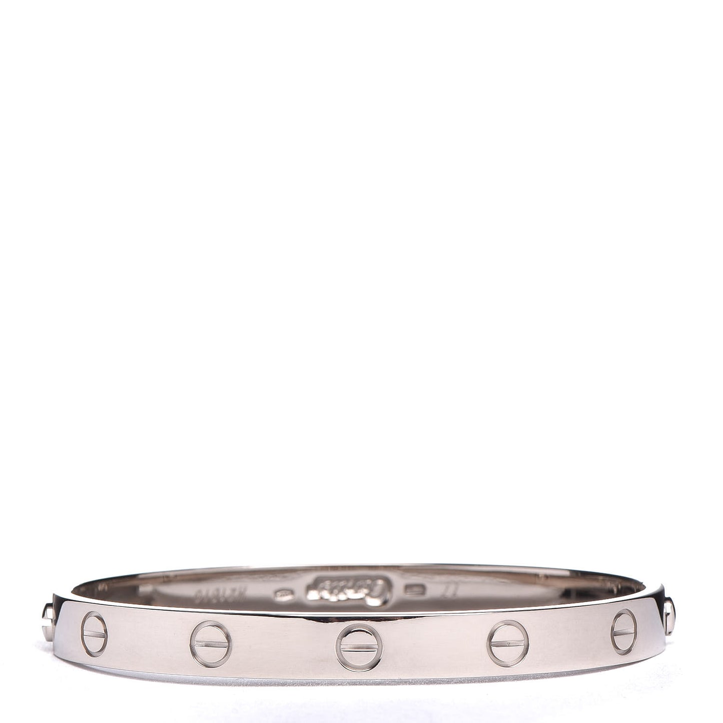18K White Gold LOVE Bracelet 17