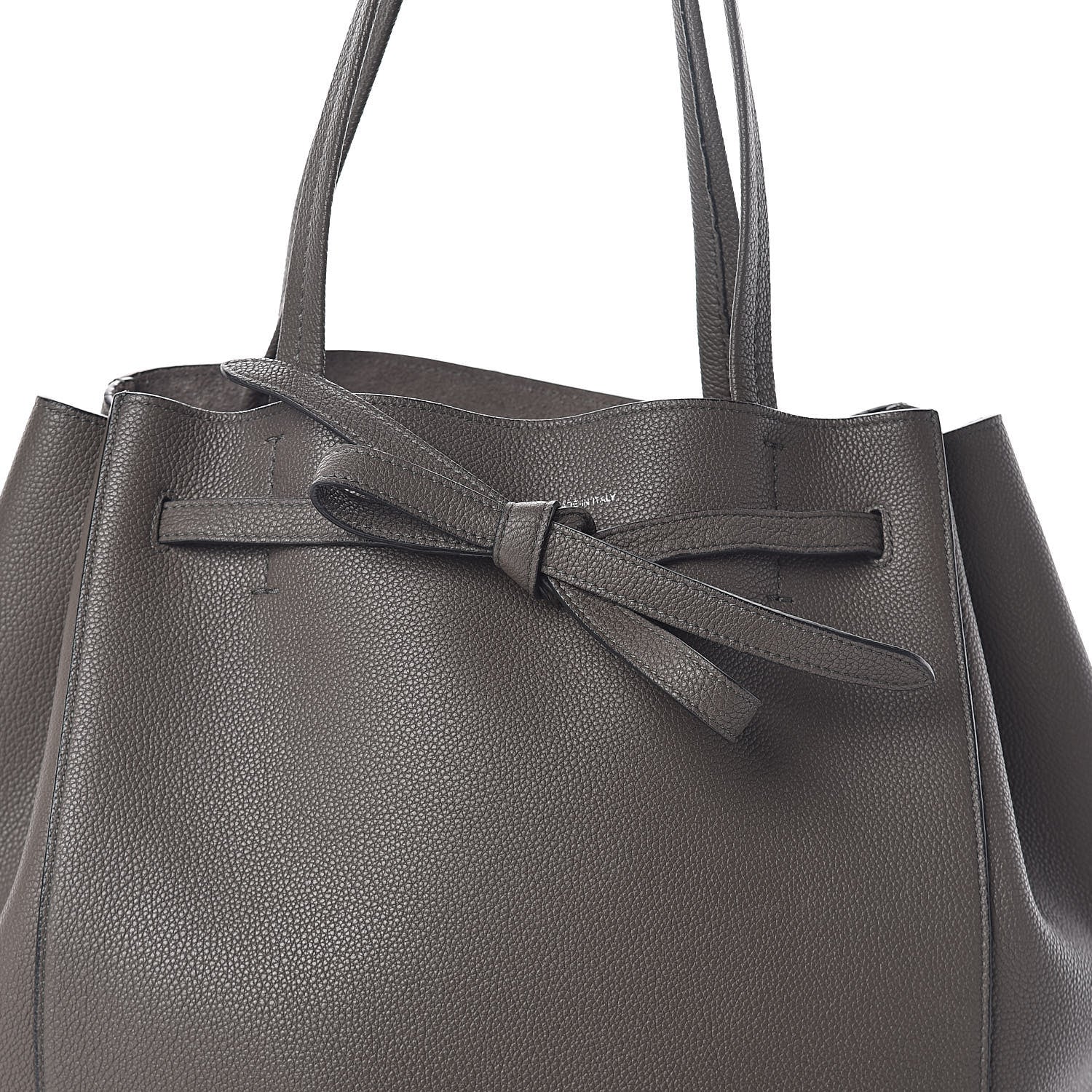 Celine Soft Grained Calfskin Small Belt Cabas Phantom Taupe 7 of 9