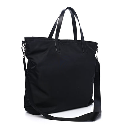 Prada Tessuto Nylon Saffiano Tote Black 2 of 4
