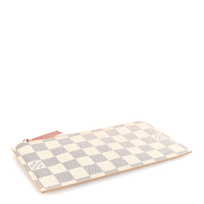 Louis Vuitton Damier Azur Felicie Chain Wallet Zippered Insert Rose Ballerine 4 of 6