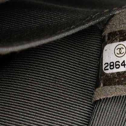 Chanel Metallic Calfskin Quilted XXL Travel Flap Bag Dark Silver 7 of 11