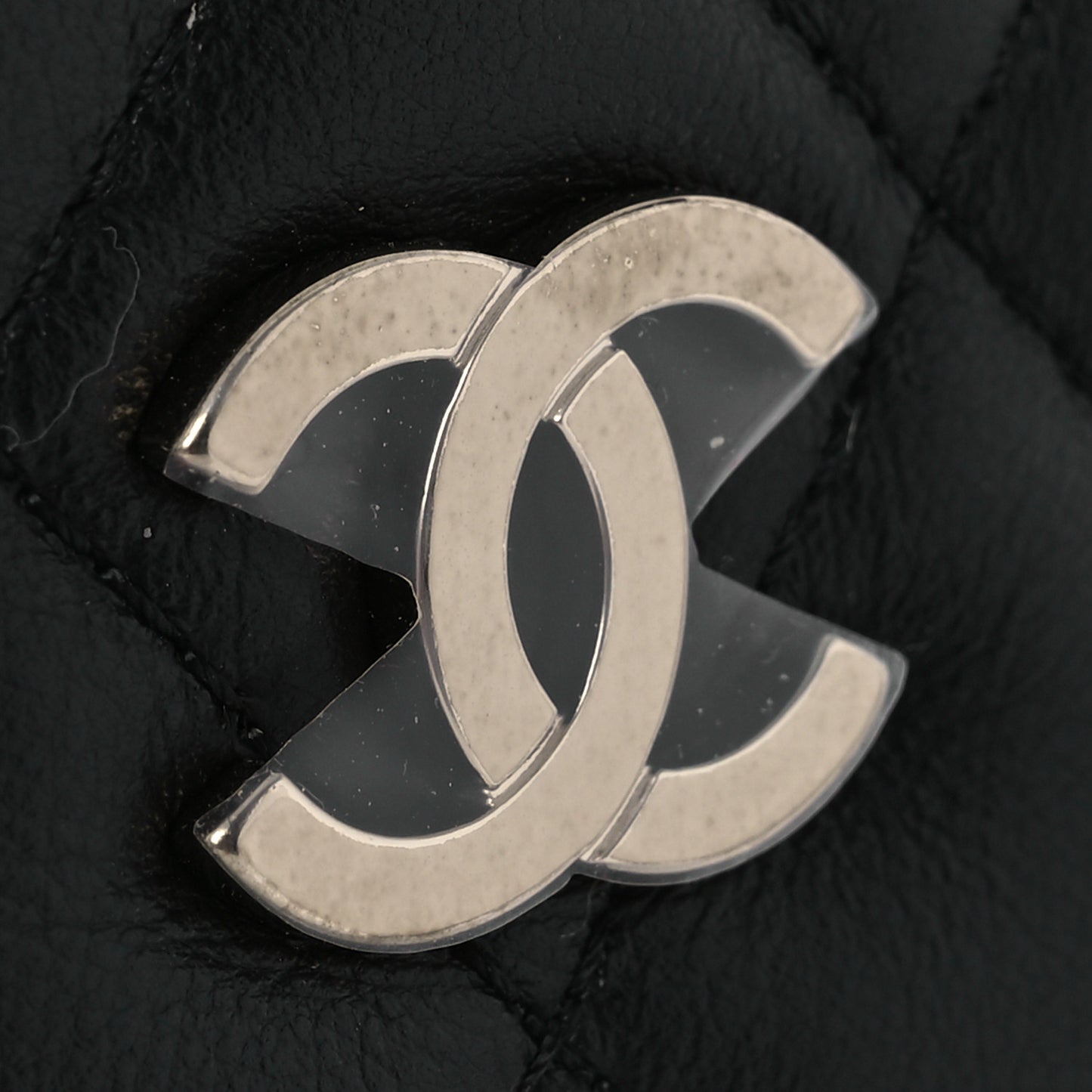Lambskin Quilted Crossbody Bag Black