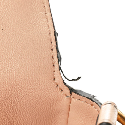 Fendi Nappa FF 1974 Embossed Baguette Rosa Quarzo 11 of 12