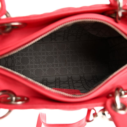 Christian Dior Lambskin Cannage Medium Lady Dior Pink 6 of 11