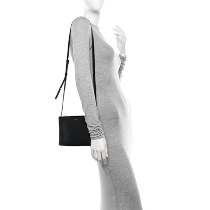 Celine Lambskin Small Trio Crossbody Bag Black 2 of 11