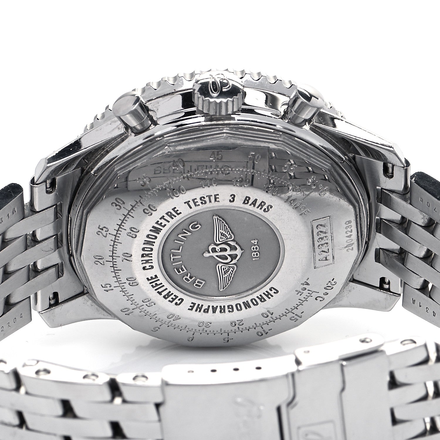 Breitling Stainless Steel 42mm Navitimer Chronograph Automatic Watch Black A23322 4 of 4