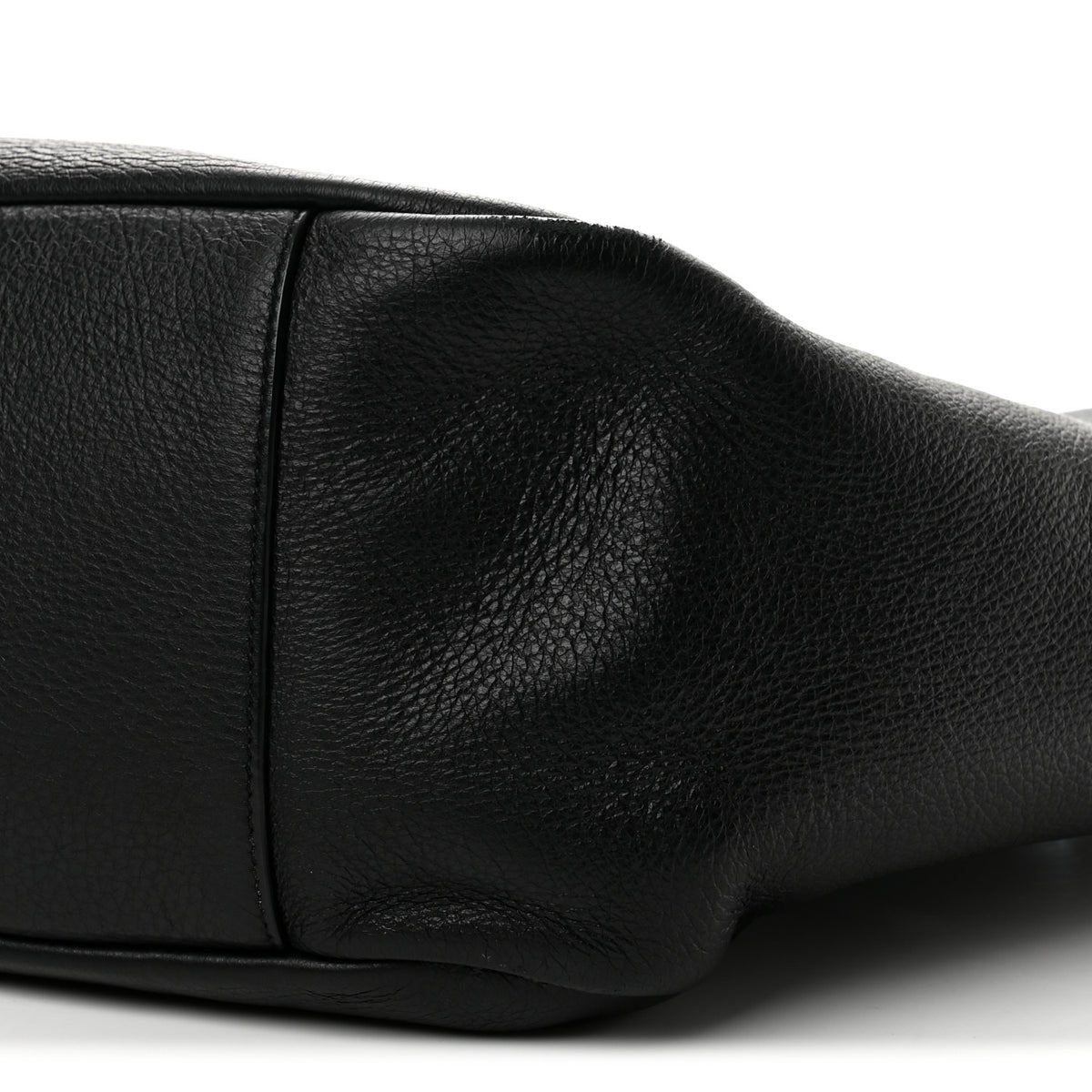Grained Deerskin Bea Tote Black