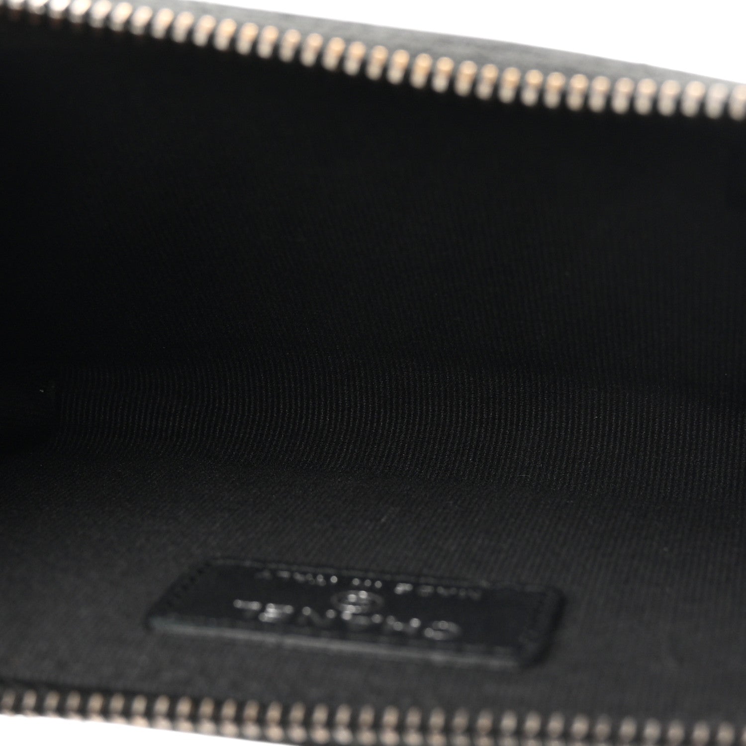 Chanel Pearly Lambskin Quilted Zip Card Holder So Black 5 of 8