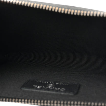 Chanel Pearly Lambskin Quilted Zip Card Holder So Black 5 of 8