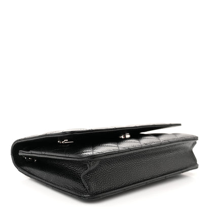 Chanel Caviar Quilted Wallet on Chain WOC Black 4 of 12