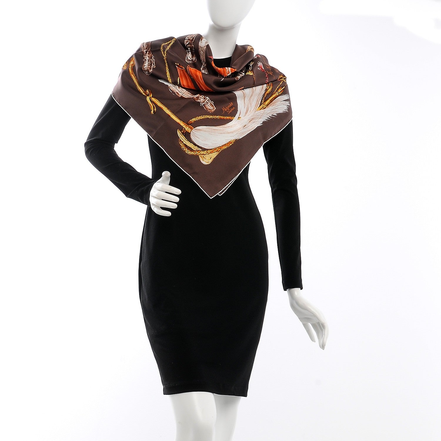 Hermes Silk A Propos de Bottes Scarf 90 2 of 7