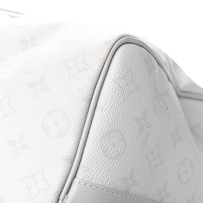 Louis Vuitton Monogram Logo Keepall Bandouliere 50 White 15 of 15