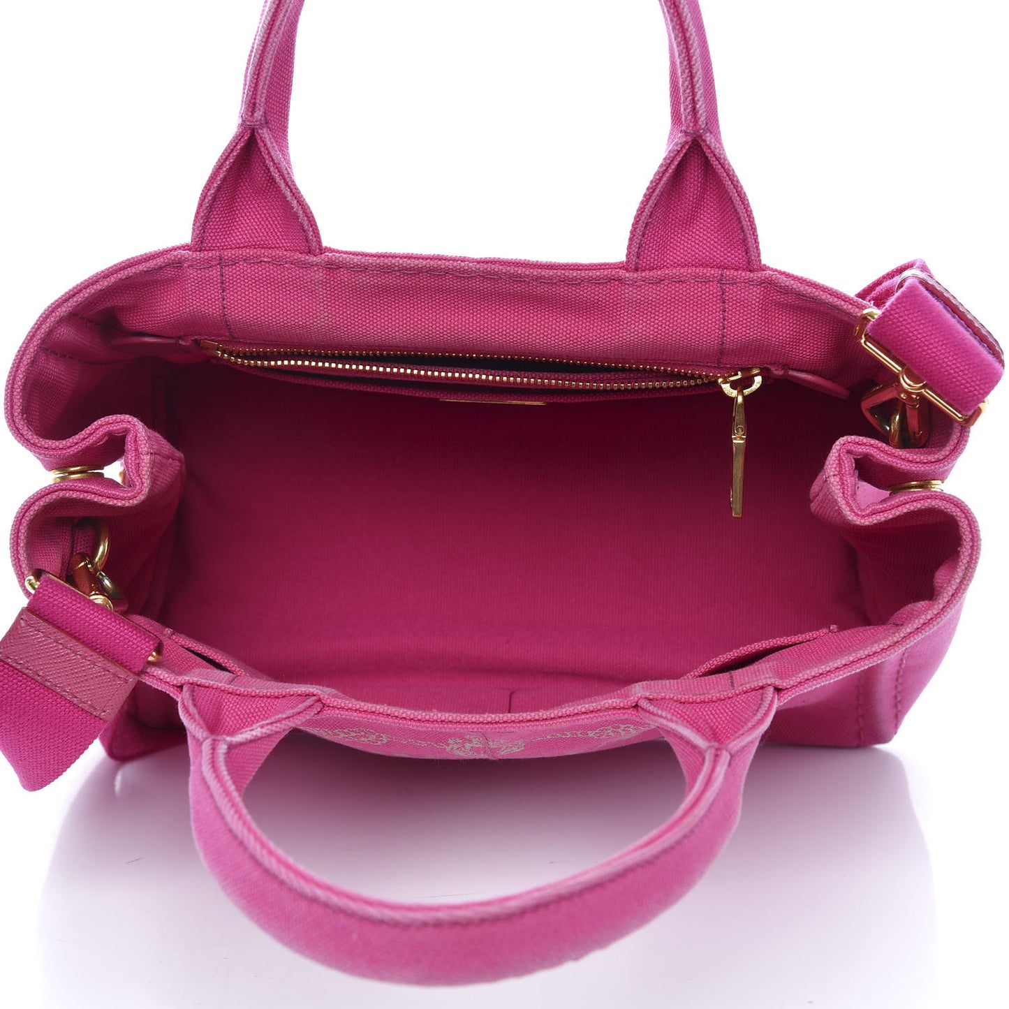 Canapa Small Logo Tote Fuxia