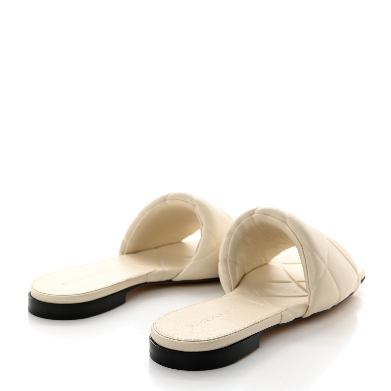 Bottega Veneta Nappa Quilted Rubber Lido Flat Sandals 37 Sea Salt 4 of 7