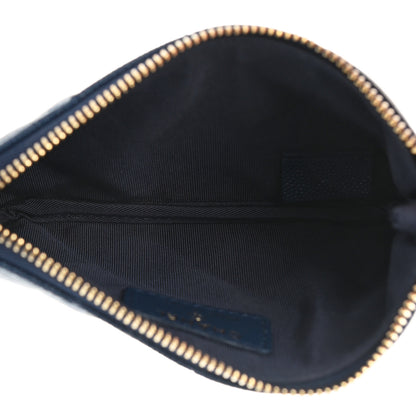 Chanel Caviar Quilted Small Cosmetic Case Navy Blue 5 of 7
