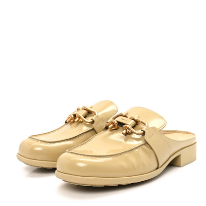 Bottega Veneta Soft Vinyl Calfskin Monsieur Loafers 39.5 Cane Sugar 4 of 9