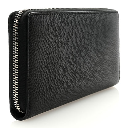 Gucci Pebbled Calfskin Dorian Zip Around Wallet Black 3 of 6
