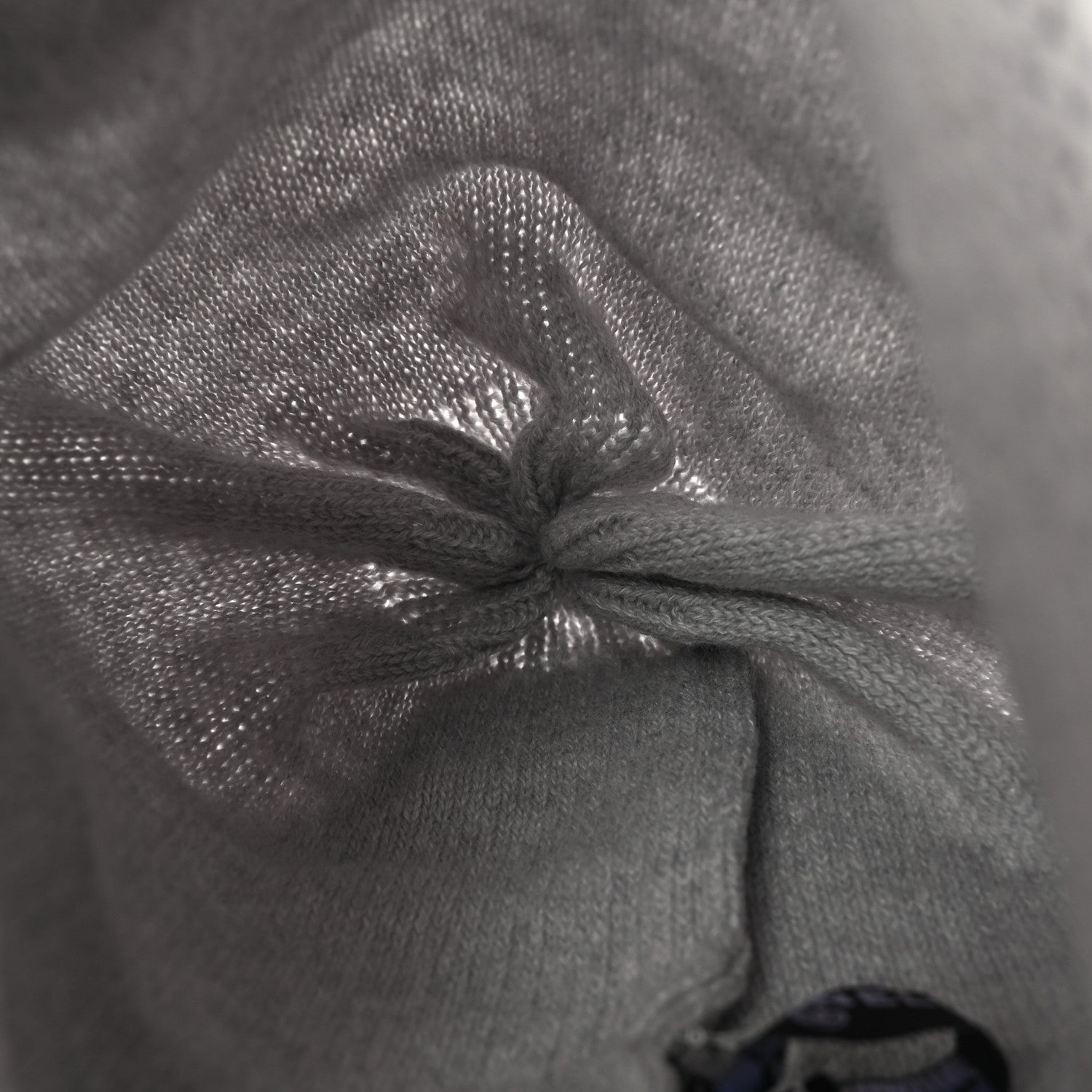Chanel Cashmere CC Beanie Hat Grey 4 of 5
