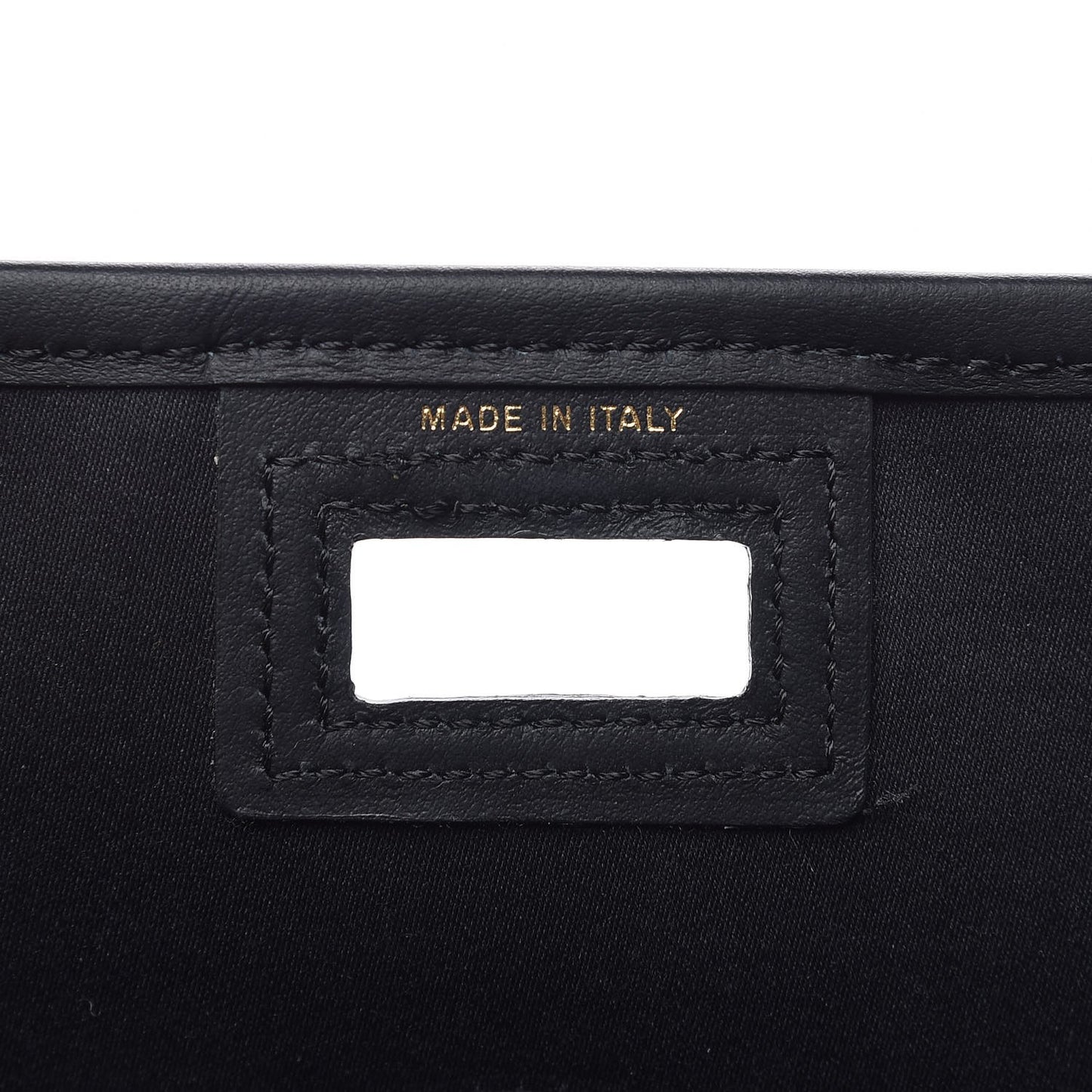 Glazed Fabric Vitello Century FF 1974 Stamp Patch Mini Peekaboo Defender Cover Mogano Panna Black