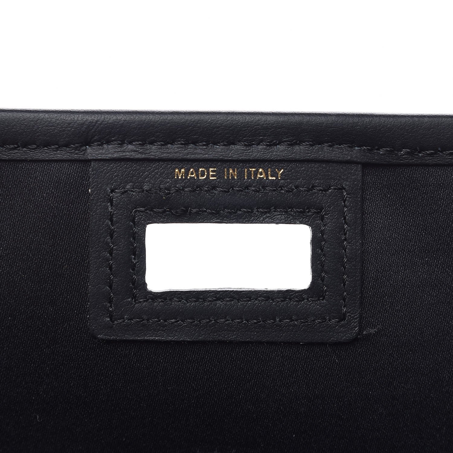 Fendi Glazed Fabric Vitello Century FF 1974 Stamp Patch Mini Peekaboo Defender Cover Mogano Panna Black 6 of 10