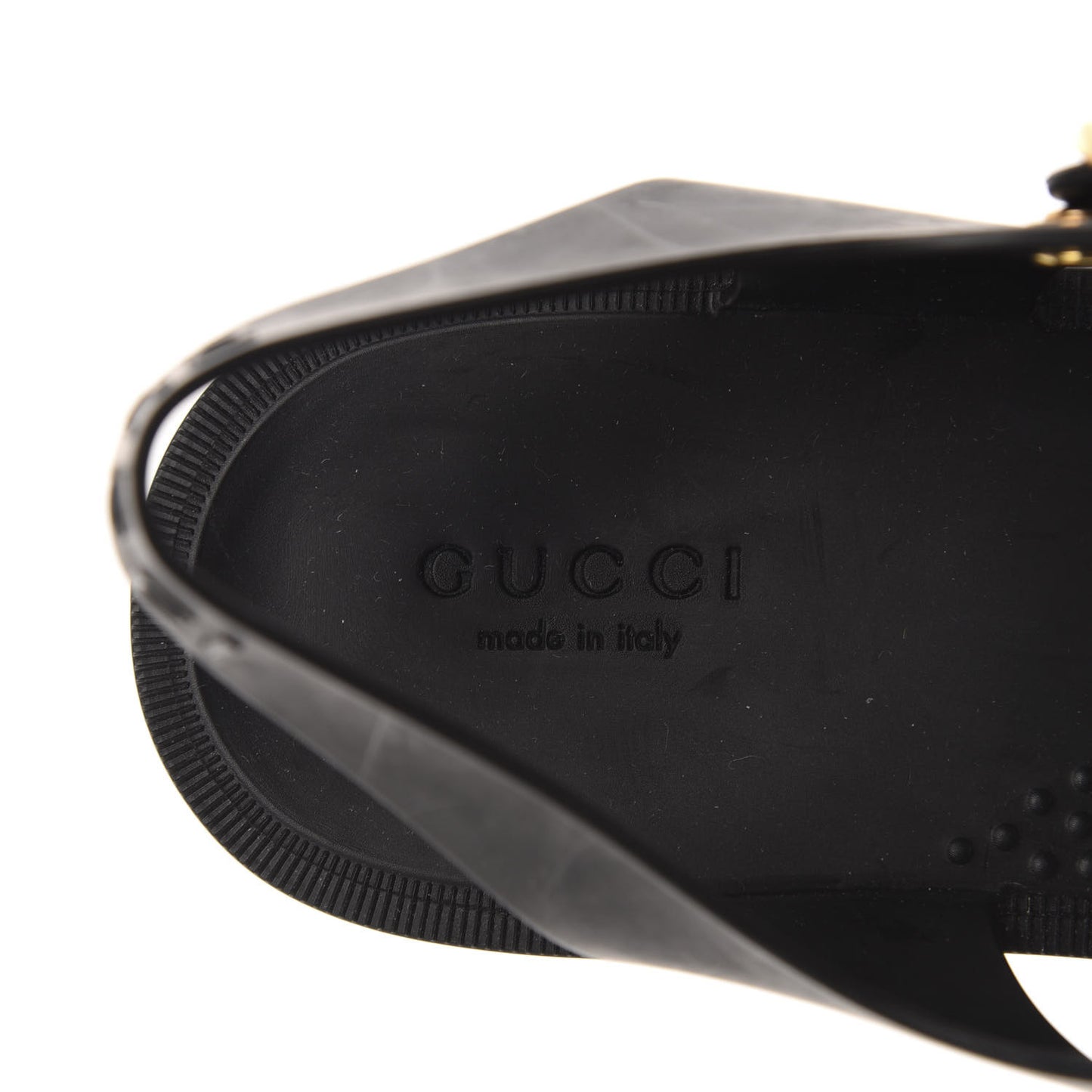 Rubber Crystal Womens Buckle Strap Sandals 36 Black