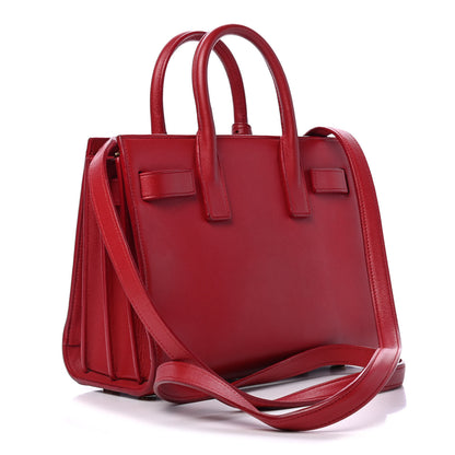 Saint Laurent Calfskin Nano Sac De Jour Lipstick Red 2 of 5