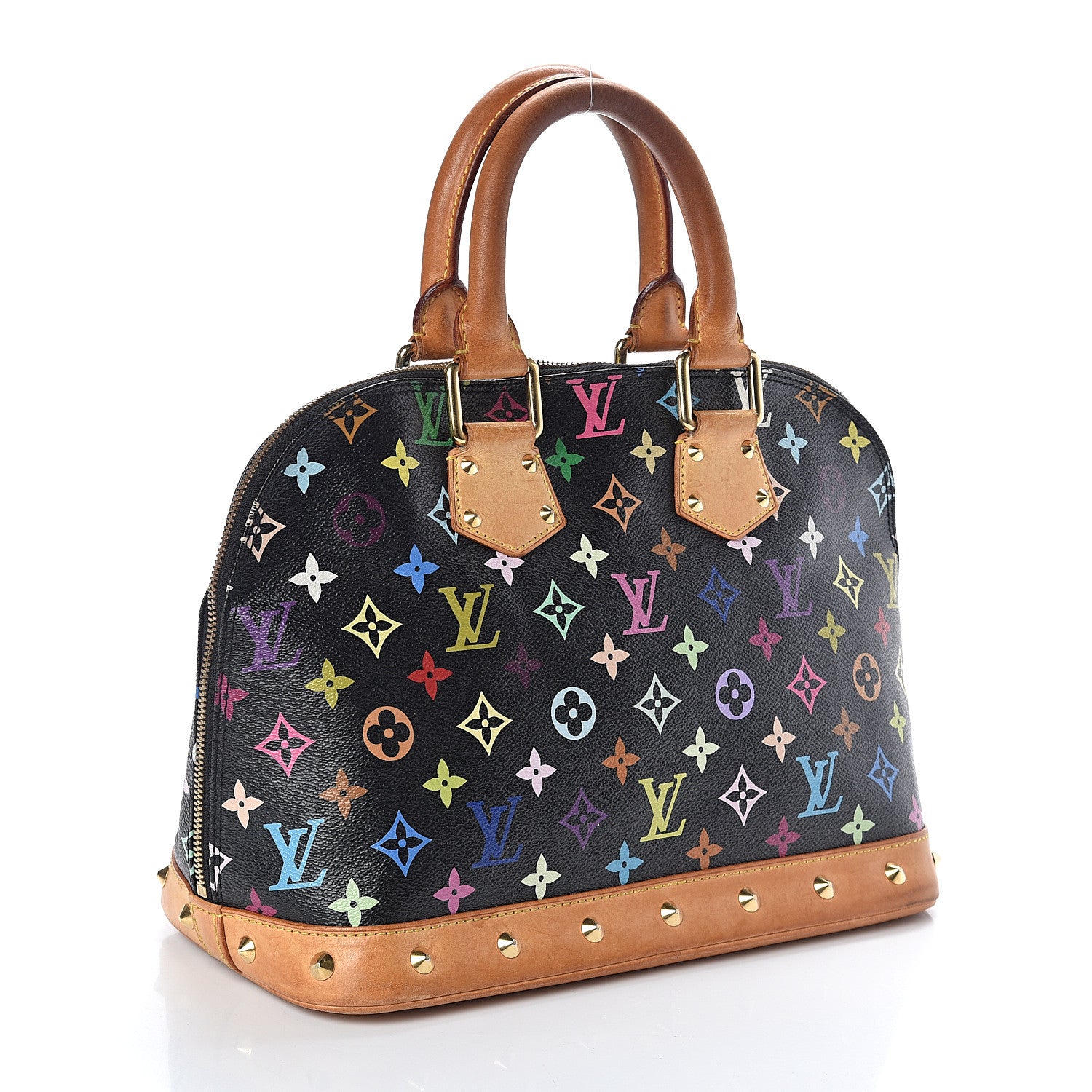 Louis Vuitton Monogram Multicolor Alma Black 2 of 8