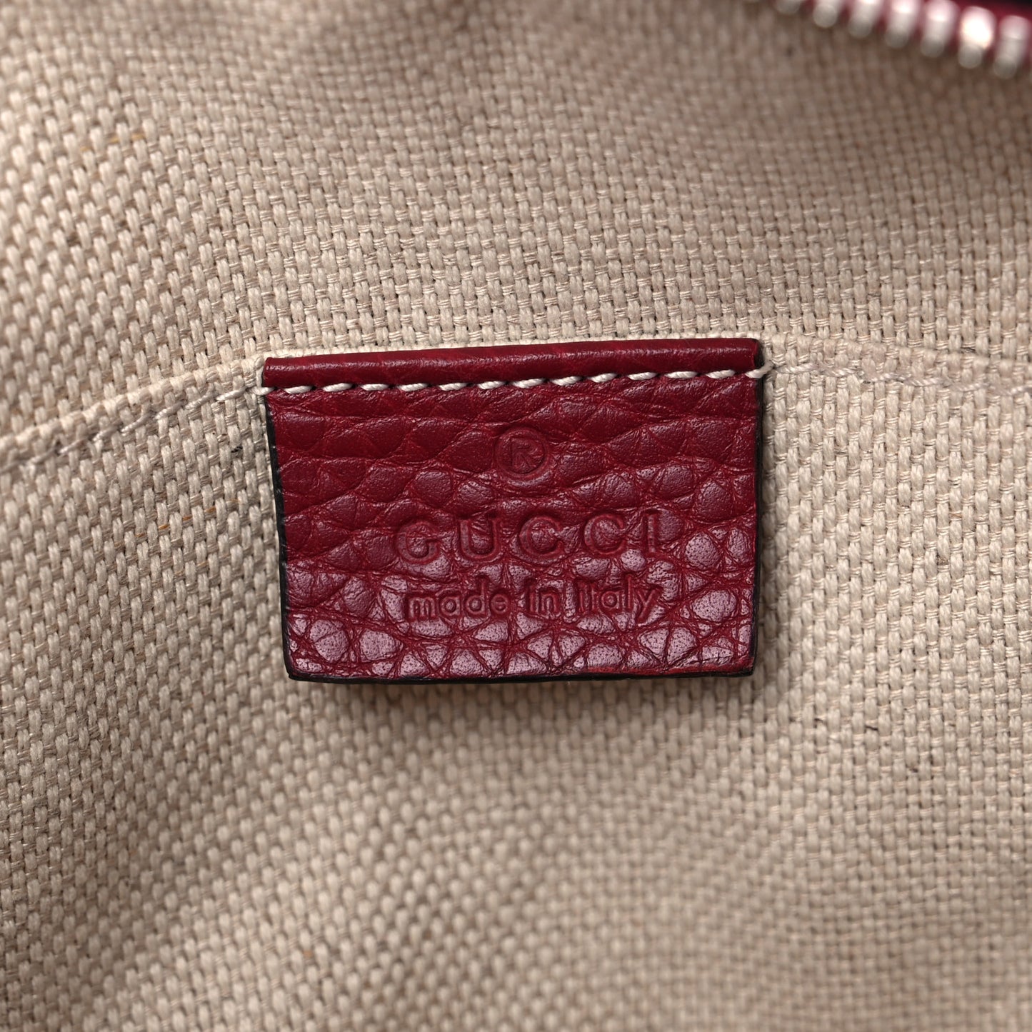 Pebbled Calfskin Studded Small Soho Disco Bag Soft Burgundy