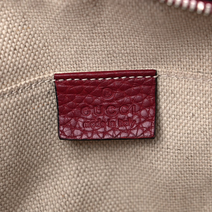 Gucci Pebbled Calfskin Studded Small Soho Disco Bag Soft Burgundy 6 of 10