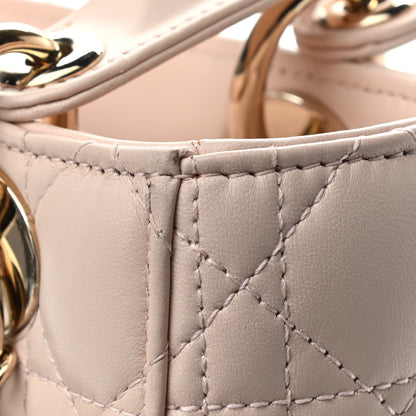 Christian Dior Lambskin Cannage Small Lucky Badges My Lady Dior Pink 8 of 10