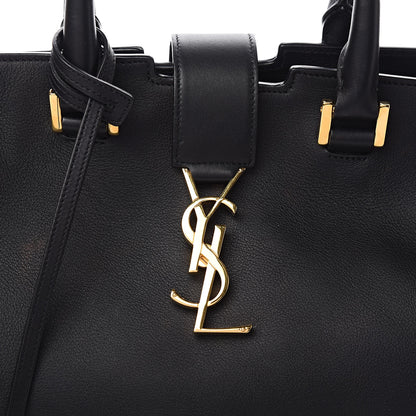 Saint Laurent Smooth Calfskin Small Monogram Cabas Black 10 of 10