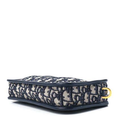 Christian Dior Oblique Diorquake Clutch Blue 9 of 11