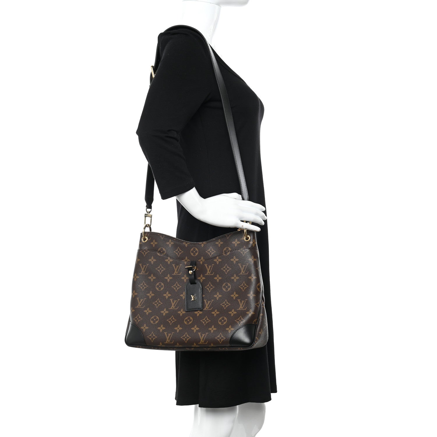 Louis Vuitton Monogram Odeon MM Black 2 of 9