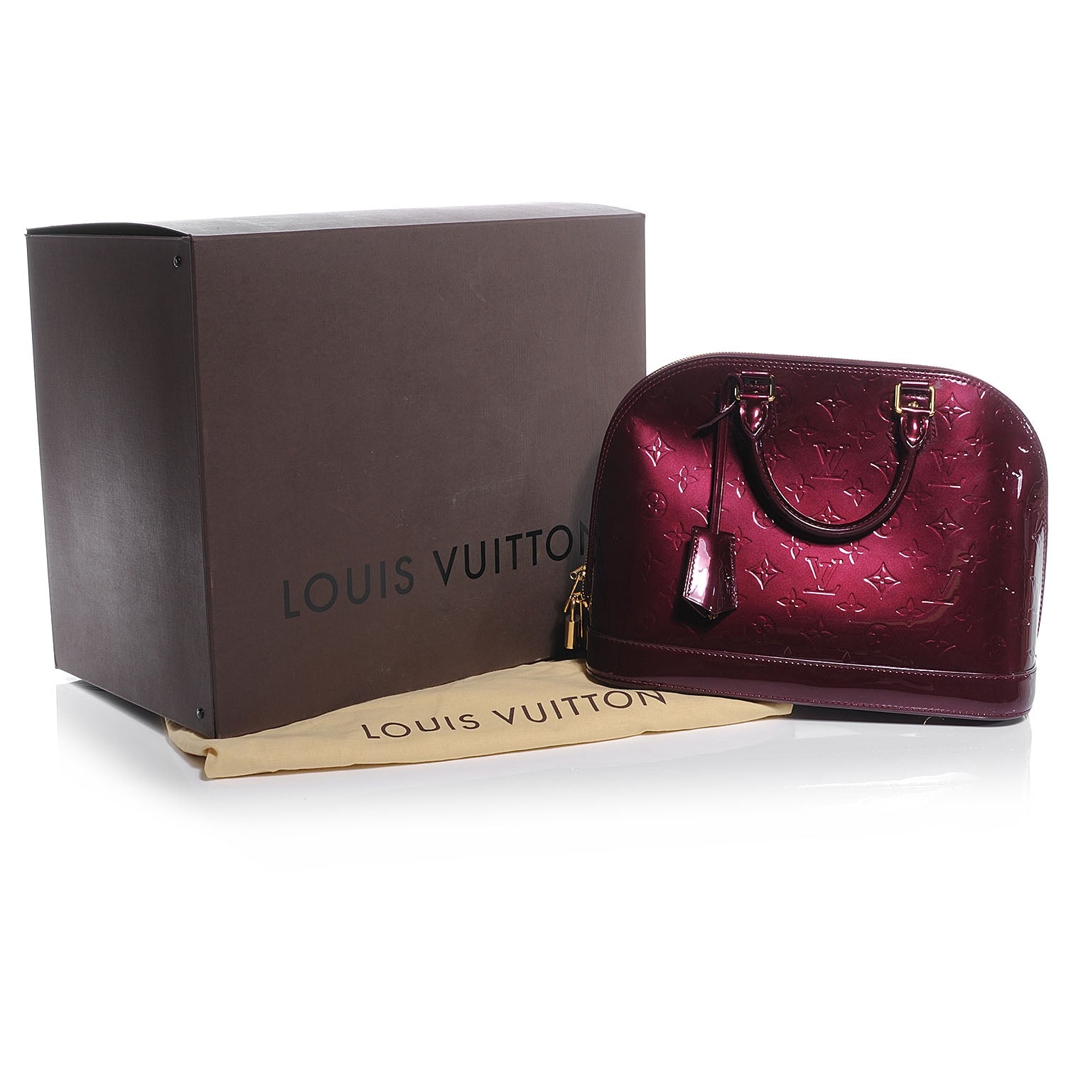 Louis Vuitton Vernis Alma PM Rouge Fauviste 5 of 8