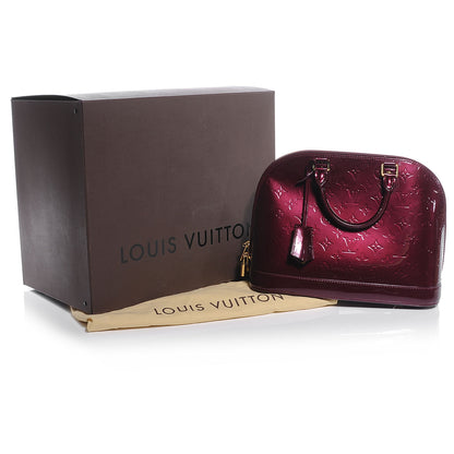 Louis Vuitton Vernis Alma PM Rouge Fauviste 5 of 8