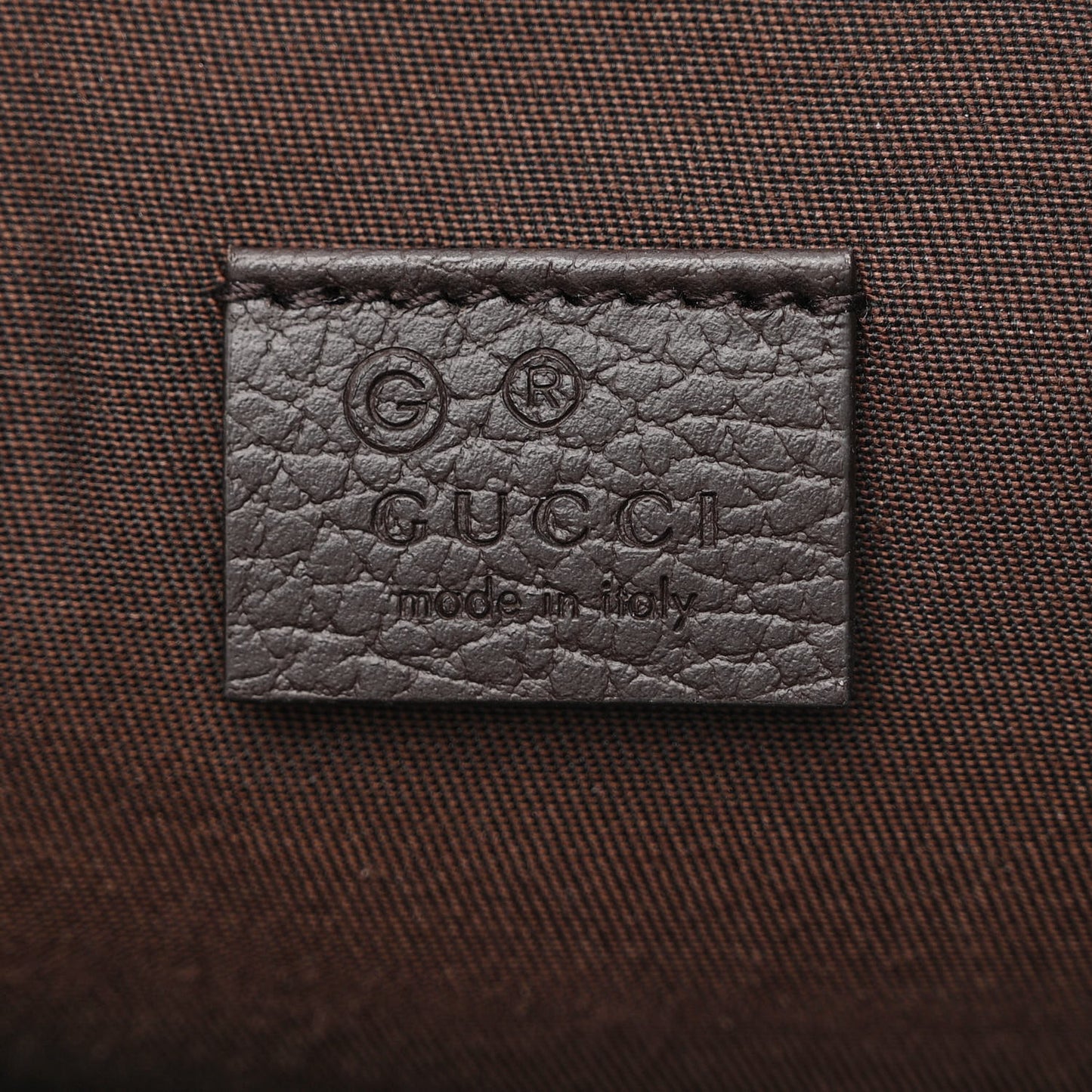 Monogram Dollar Calfskin O Drawstring Backpack Beige Ebony Testa di Moro Dark Chocolate