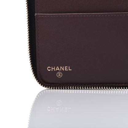 Chanel Caviar Quilted Zip Around Notebook Agenda Cover Black 7 of 12